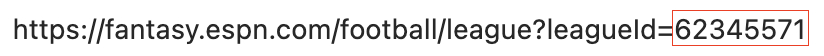 ESPN League ID