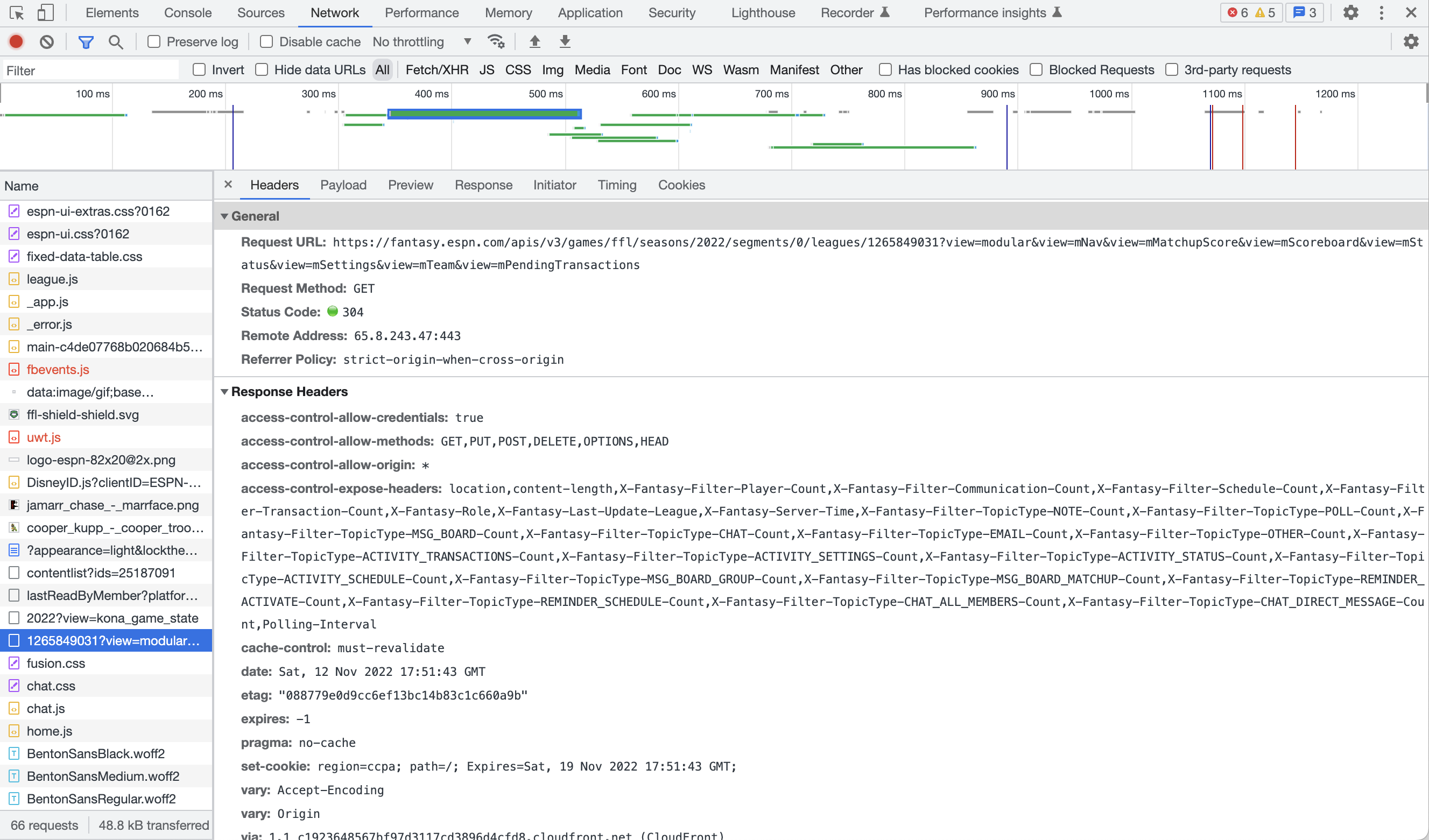 Reverse engineering ESPN